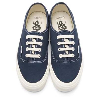 Shop Vans Navy Og Authentic Lx Sneakers In Dress Blue
