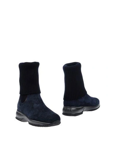 Shop Hogan Ankle Boot In Blue