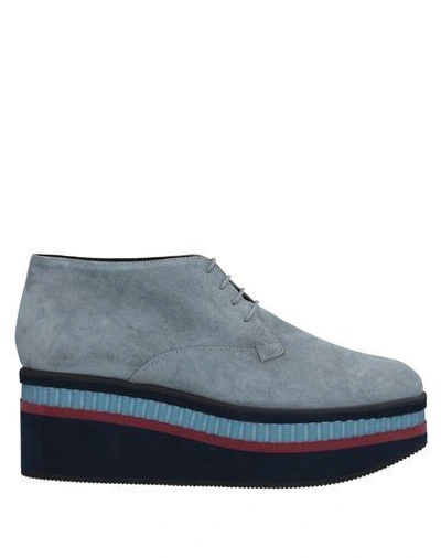 Shop Robert Clergerie Laced Shoes In Grey