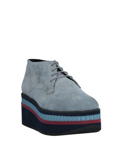 Shop Robert Clergerie Laced Shoes In Grey