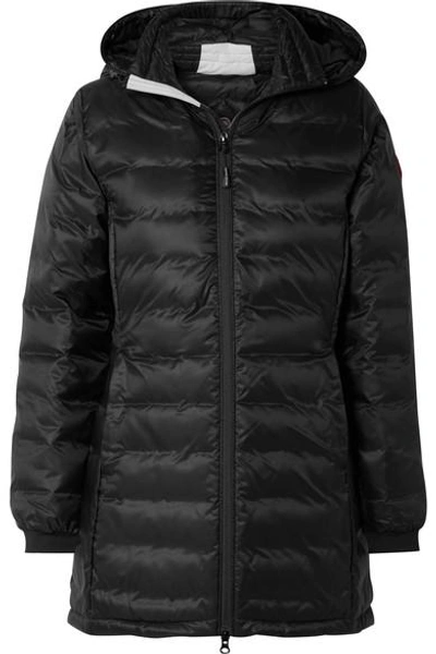 Shop Canada Goose Camp Hooded Quilted Shell Down Jacket In Black