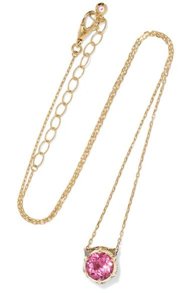 Shop Gucci 18-karat Gold Multi-stone Necklace