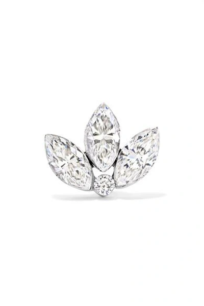 Shop Maria Tash 18-karat White Gold Diamond Earring