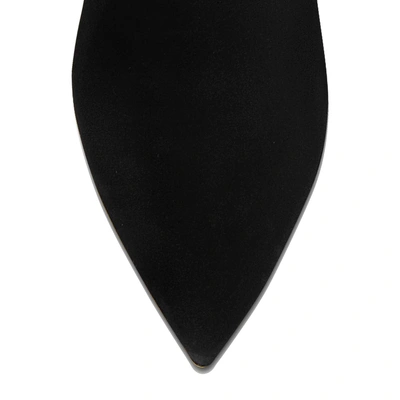 Shop Nicholas Kirkwood 18mm Casati Pearl Loafers In Black Suede Kid Leather