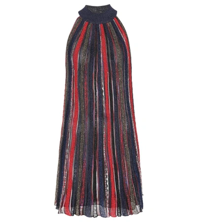 Shop Missoni Striped Knit Minidress In Multicoloured