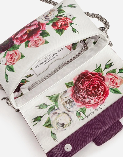 Shop Dolce & Gabbana Dg Millennials Shoulder Bag In Printed Boarded Calfskin In Multicolor