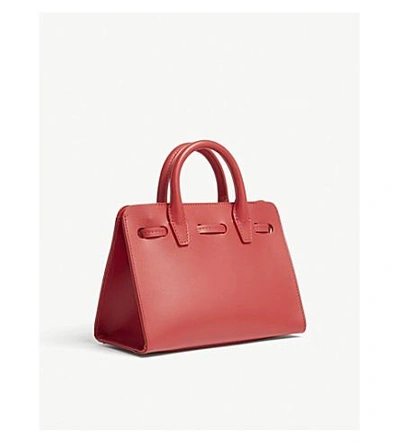 Shop Mansur Gavriel Ladies Flamma Red Mini Sun Vegetable Tanned Leather Bag