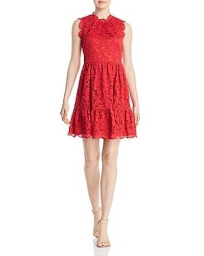 Shop Kate Spade New York Poppy Field Lace Dress In Lingonberry