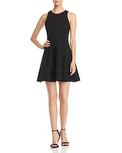 Shop Kate Spade New York Ponte Fit-and-flare Dress In Black