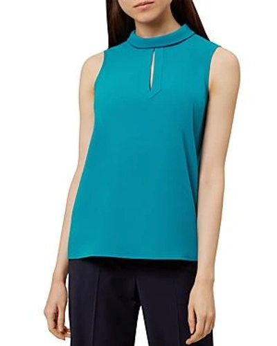 Shop Hobbs London Remi Keyhole Top In Peacock