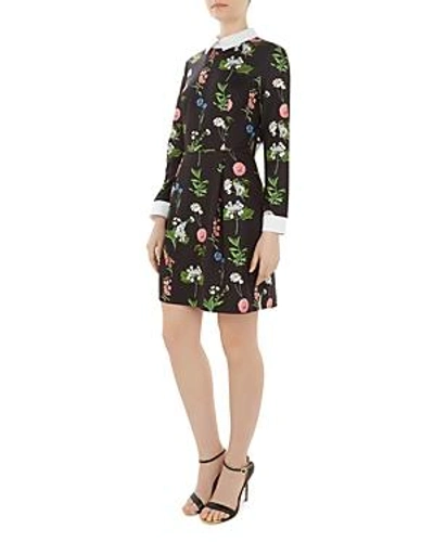 Shop Ted Baker Matredi Florence Layered-look Dress In Black