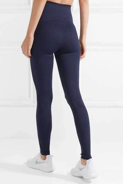 Shop Lndr Eight Eight Compression Seamless Stretch Leggings In Navy