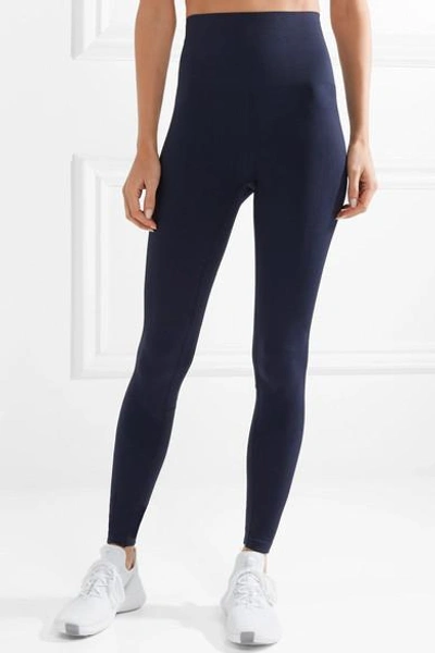 Shop Lndr Eight Eight Compression Seamless Stretch Leggings In Navy