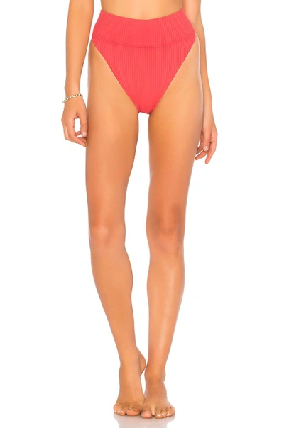 Shop Beach Riot Highway Bikini Bottom In Red