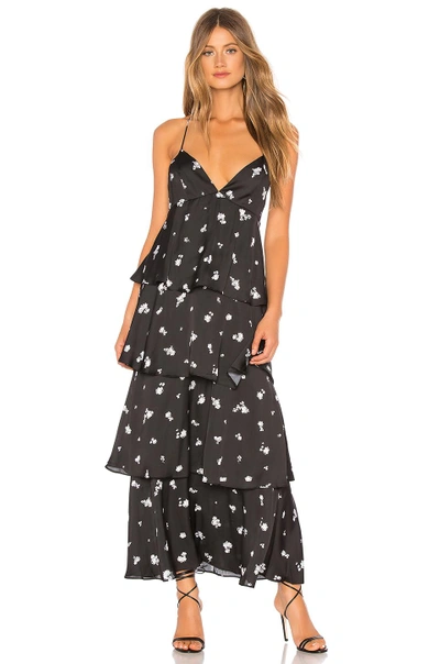 Shop Bardot Dalia Tiered Dress In Midnight