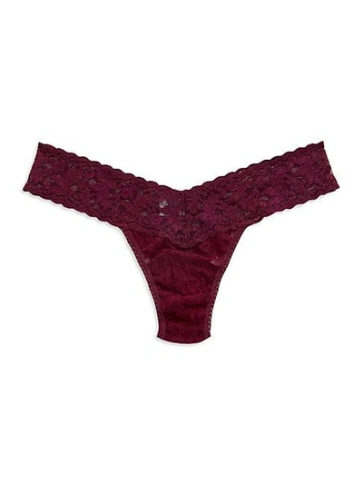 Shop Hanky Panky Low Rise Hipster Thong In Dusk