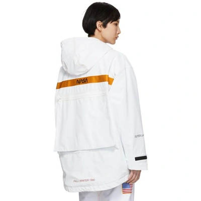 Shop Heron Preston White Nasa Edition High Tech Parka