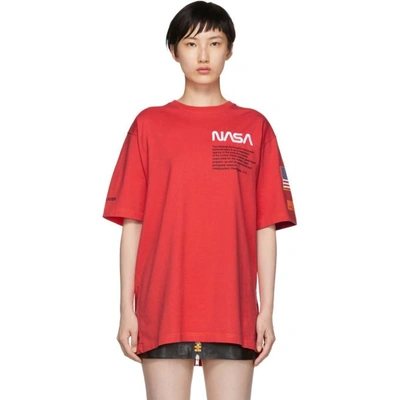 Shop Heron Preston Red Cotton T-shirt