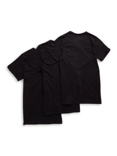 Shop Calvin Klein Three-pack Slim Fit Crewneck T-shirts In Black