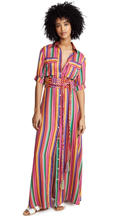 Shop All Things Mochi Isabella Dress In Rainbow