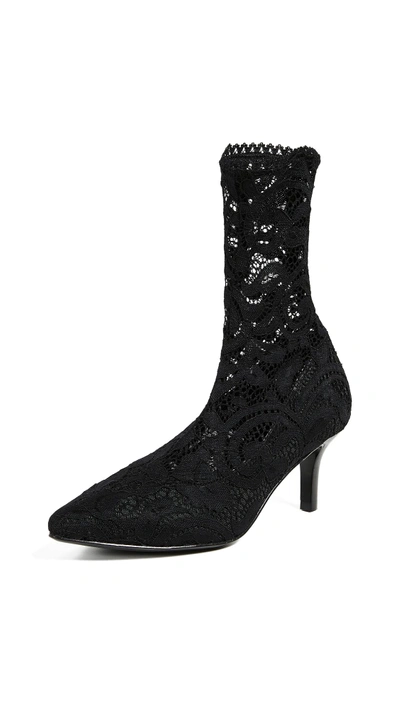 Shop Opening Ceremony Queen Lace Boots In Black