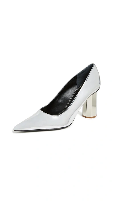 Shop Proenza Schouler Silver Specchio Pumps