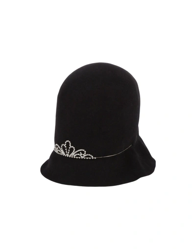 Shop Patrizia Fabri Hats In Black