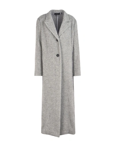 Shop Isabel Marant Coat In Light Grey