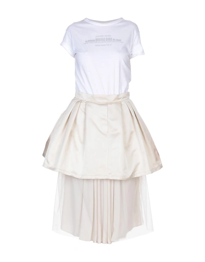 Shop Brunello Cucinelli Midi Dress In White