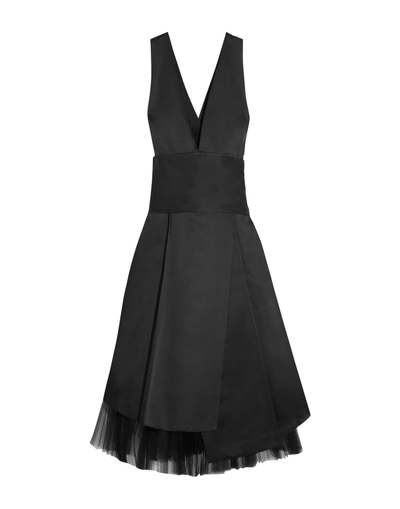 Shop Marc By Marc Jacobs 3/4 Length Dresses In Black