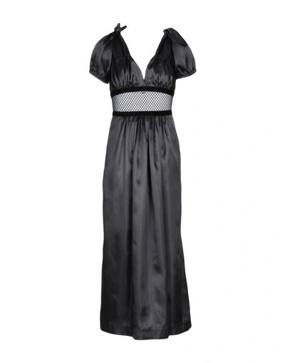 Shop Alexa Chung Midi Dress In Black