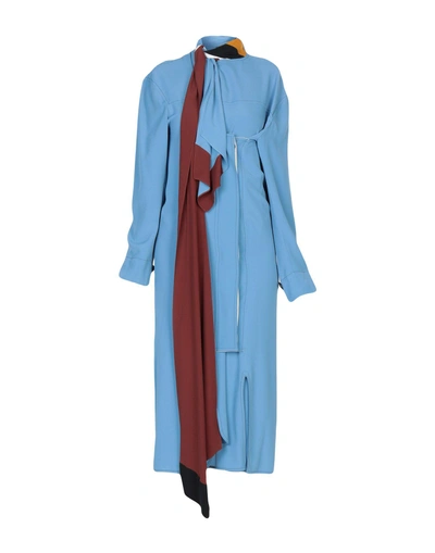Shop Marni Midi Dress In Sky Blue