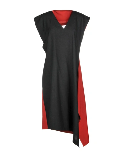 Shop Issey Miyake Knee-length Dress In Black