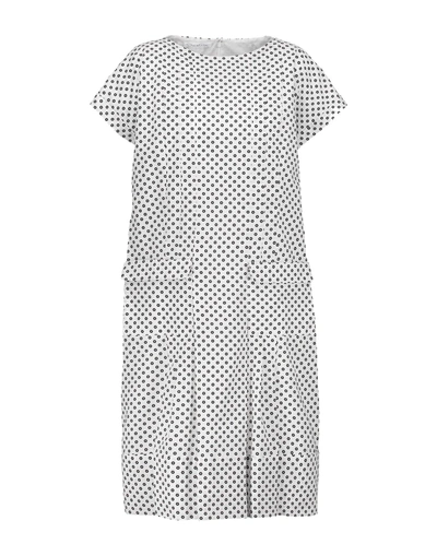 Shop Oscar De La Renta Knee-length Dress In White