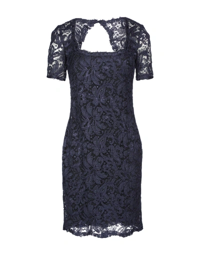 Shop Emilio Pucci Short Dress In Dark Blue