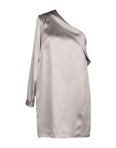 Shop Michelle Mason Short Dresses In Grey