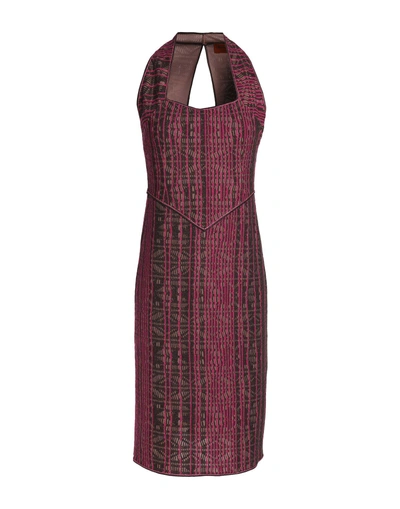 Shop Missoni Short Dress In Fuchsia