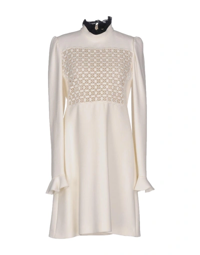 Shop Giambattista Valli Short Dress In Ivory