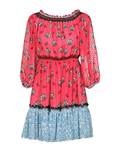 Shop Mary Katrantzou Short Dress In Fuchsia