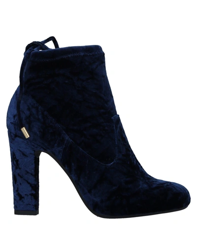 Shop Unisa Ankle Boots In Dark Blue