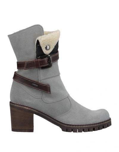 Shop Manas Ankle Boots In Light Grey