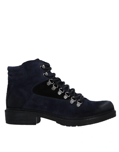 Shop Manas Ankle Boots In Dark Blue