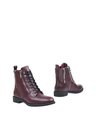 Shop Marc By Marc Jacobs Ankle Boot In Deep Purple