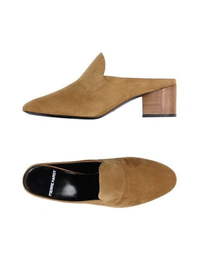 Shop Pierre Hardy Mules In Camel