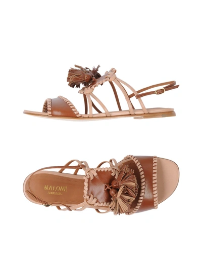 Shop Malone Souliers Sandals In Brown