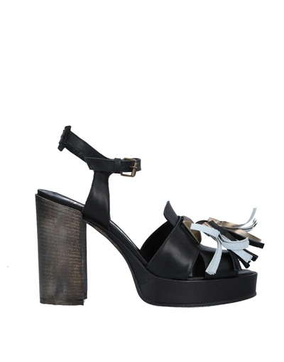 Shop Le Ruemarcel Sandals In Black