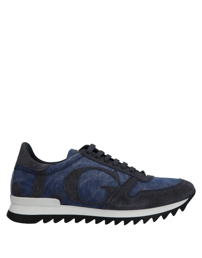 Shop John Galliano Sneakers In Bright Blue