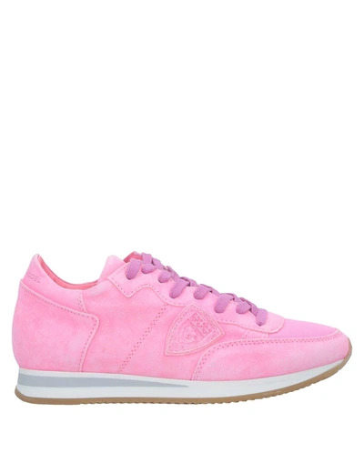 Philippe Model Sneakers In Fuchsia