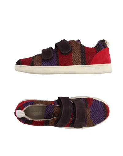Shop Dondup Sneakers In Brick Red