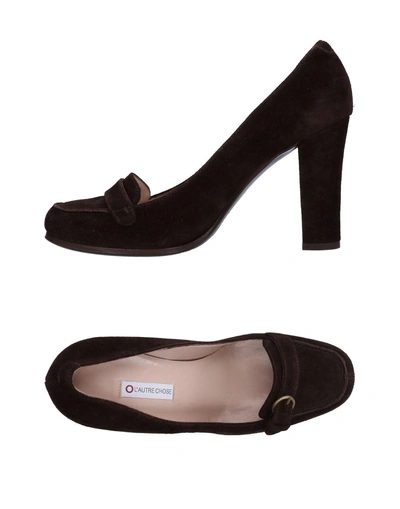 Shop L'autre Chose Loafers In Dark Brown